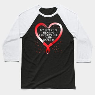 my heart blood cancer awareness Baseball T-Shirt